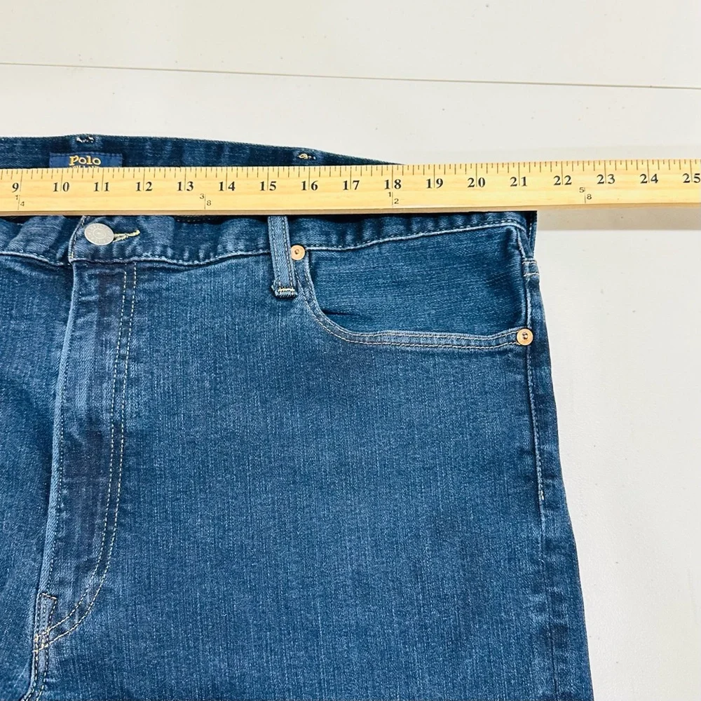 Polo‎ Ralph Lauren Hampton Relaxed Straight Jeans Mens 42x36 Blue dark wash